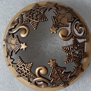 Yankee Candle Holiday Tree/Stars jar topper NWOT